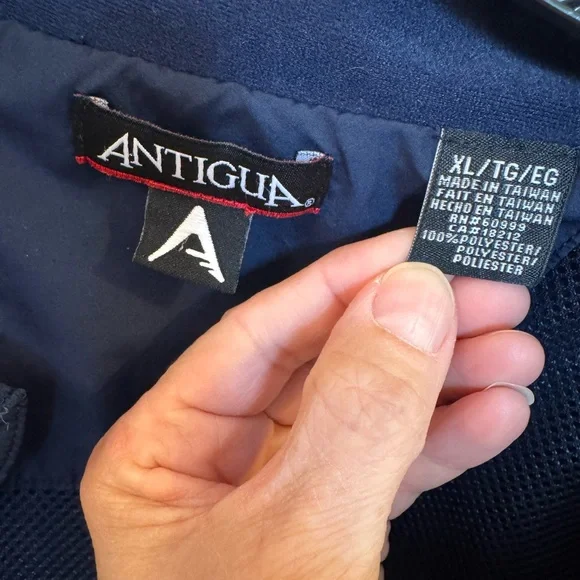 Antigua Navy Yankees Zip Windbreaker - Picture 3 of 3